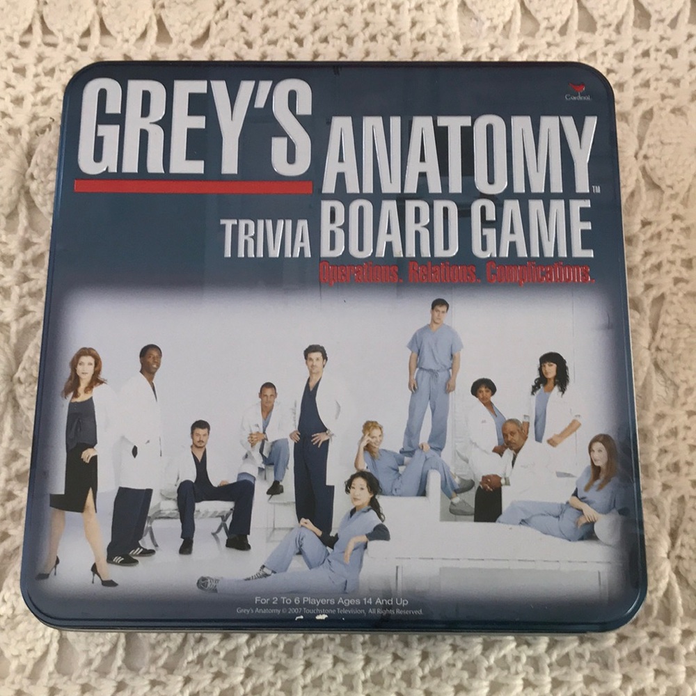 Grey’s anatomy trivia board game